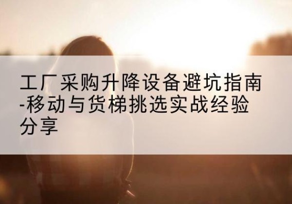 孟连移动式升降机怎么选-工厂采购升降设备避坑指南-移动与货梯挑选实战经验分享